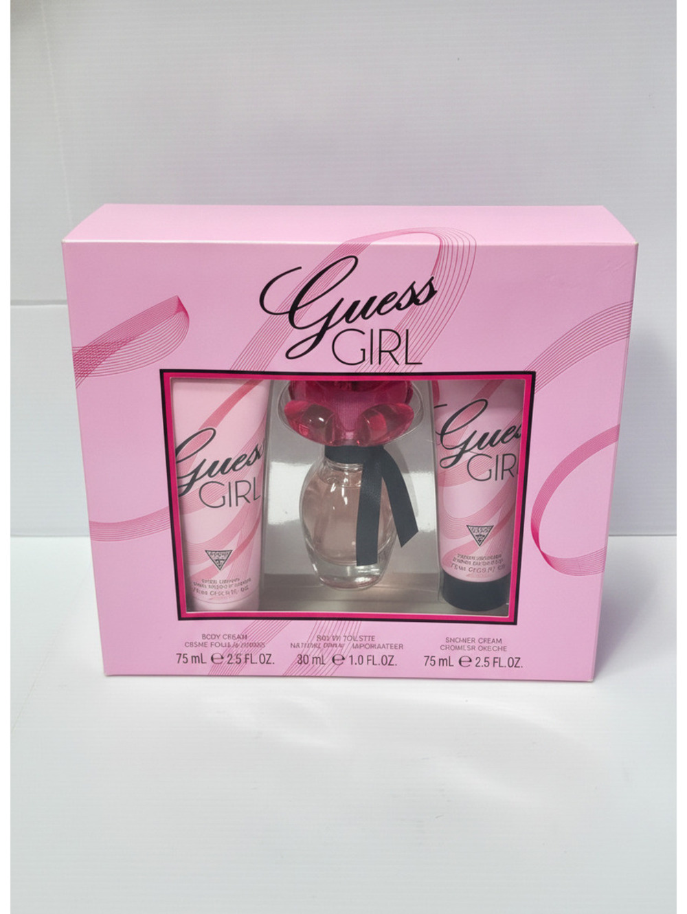 Guess Girl Fragrance Gift Set with Eau de Toilette, Body Cream, and Shower Cream